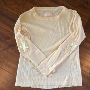 Zadig & Voltaire cashmere sweater with star detail (size xs)